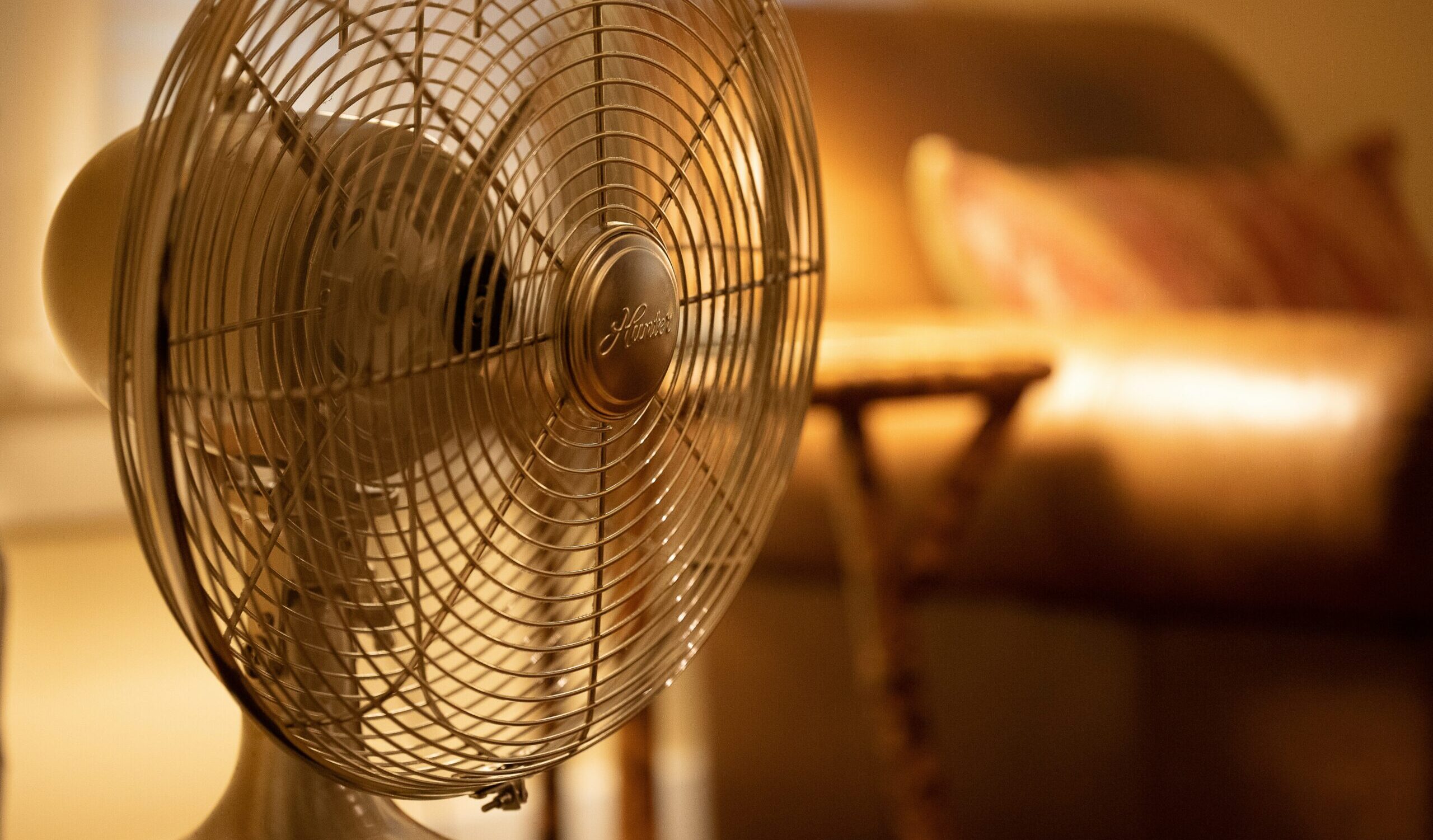 Fan in a warm room